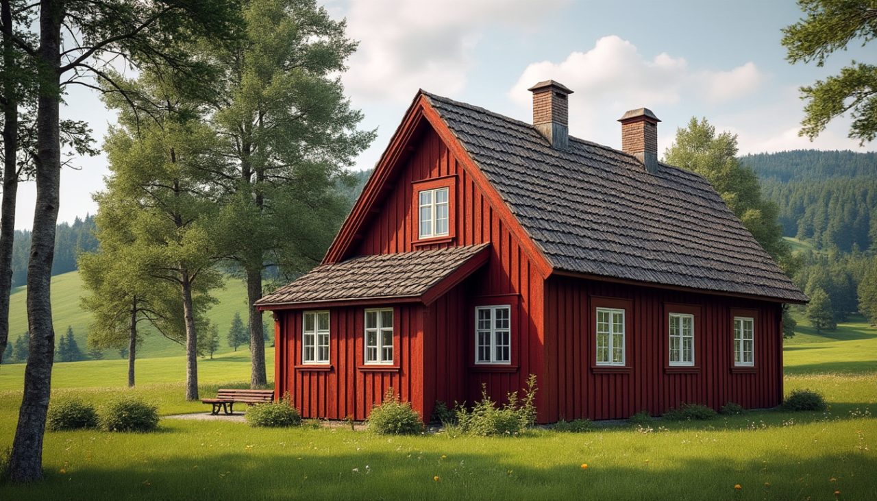 Peinture rouge de falun : histoire et caractéristiques de ce revêtement traditionnel